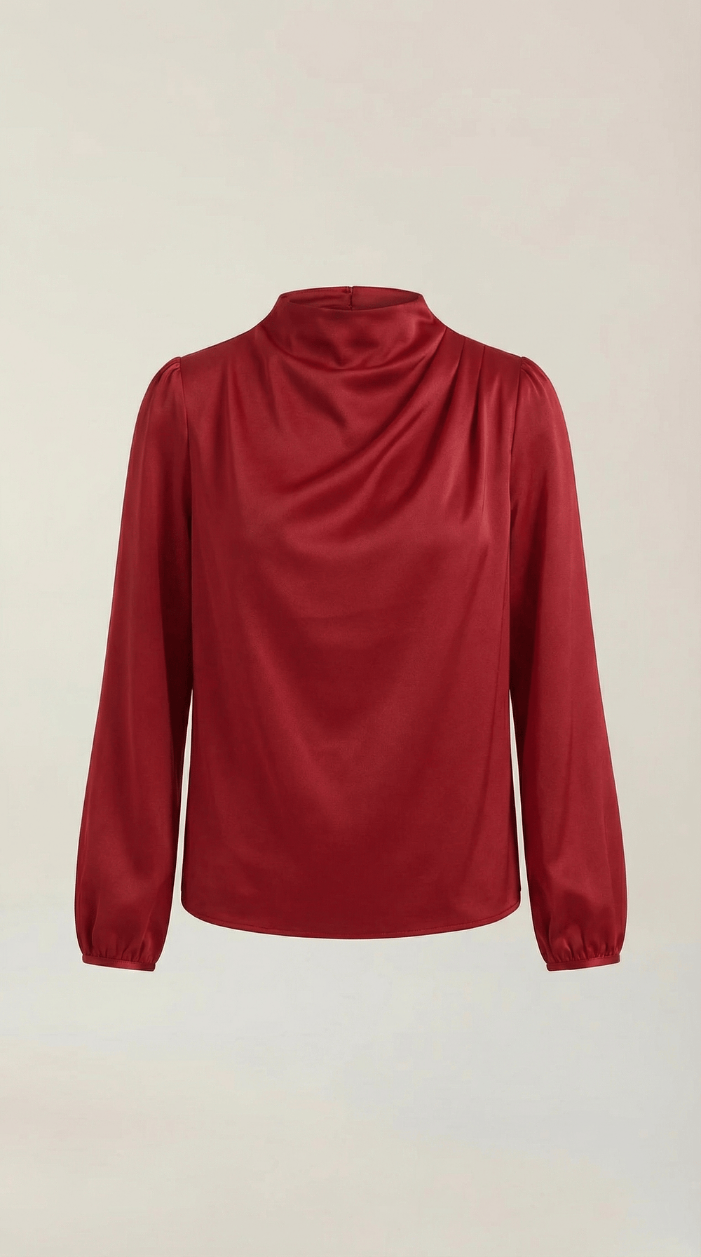 Marina | Blusa de manga larga drapeada