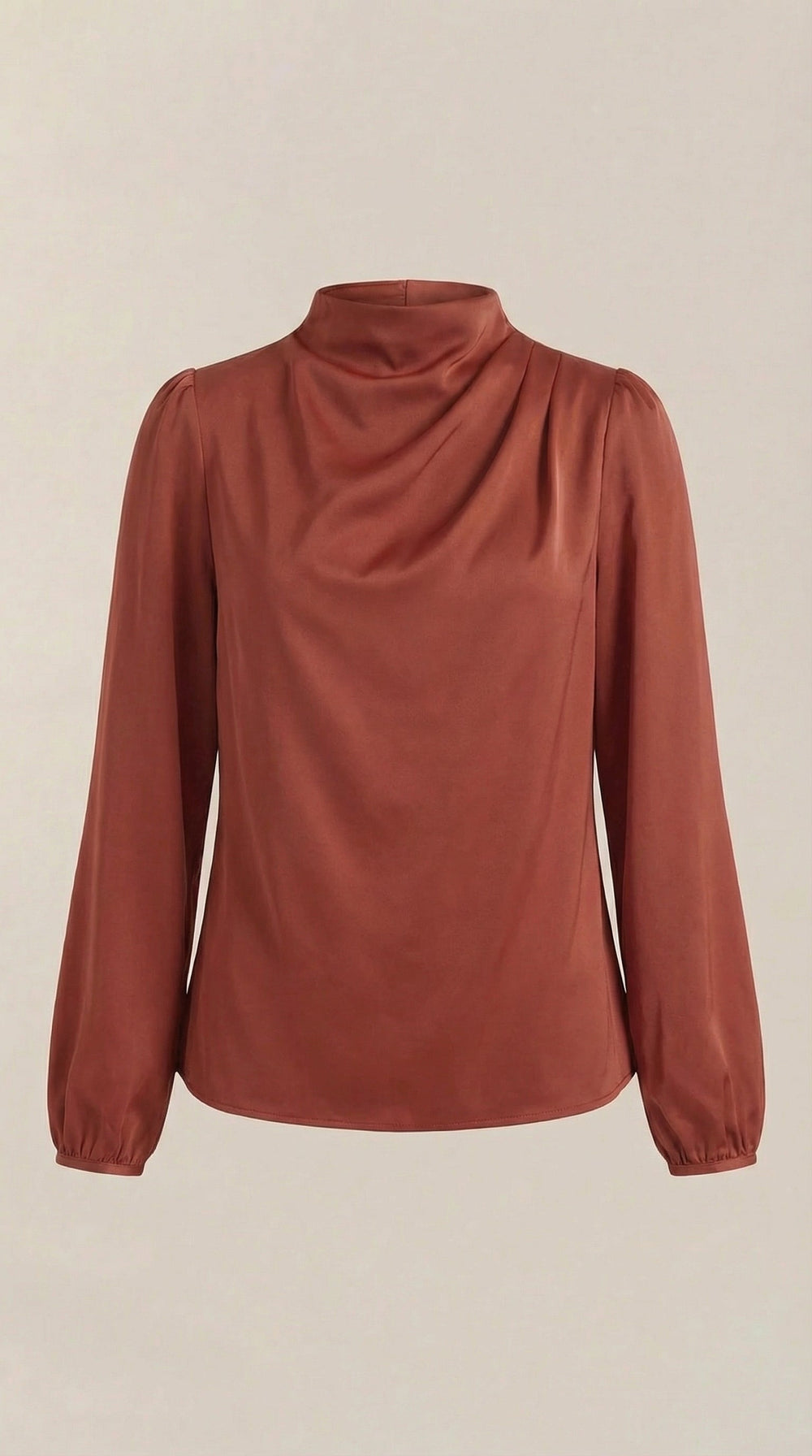 Marina | Blusa de manga larga drapeada