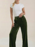 Anna | Pantalones anchos de terciopelo