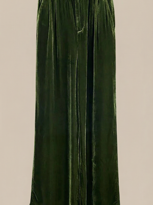 Anna | Pantalones anchos de terciopelo
