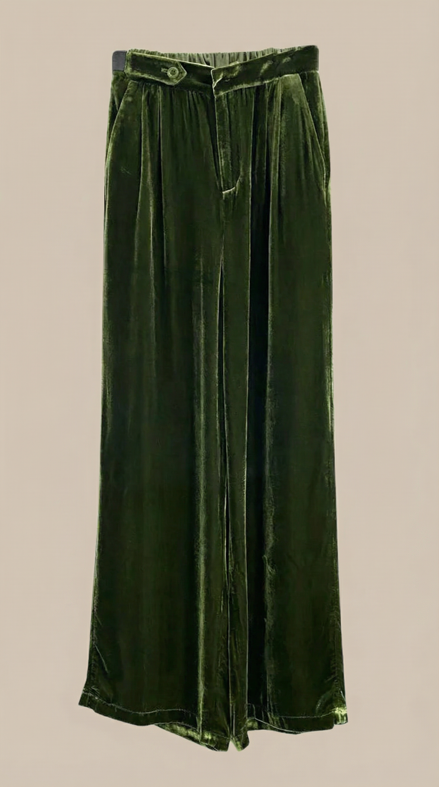 Anna | Pantalones anchos de terciopelo