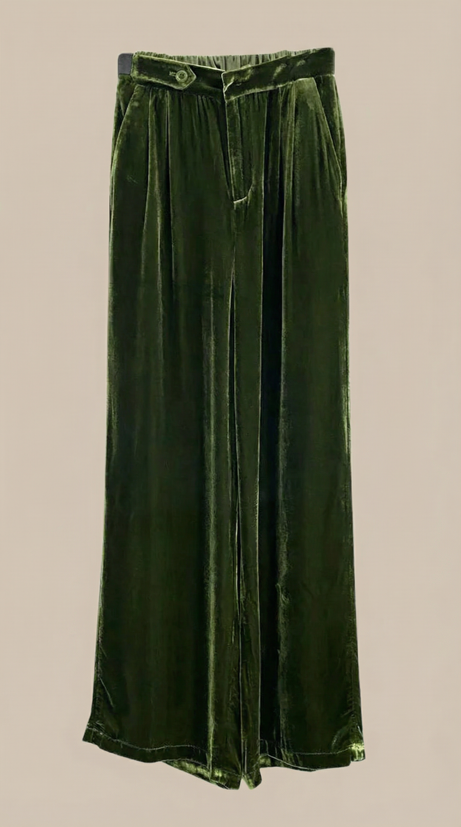 Anna | Pantalones anchos de terciopelo