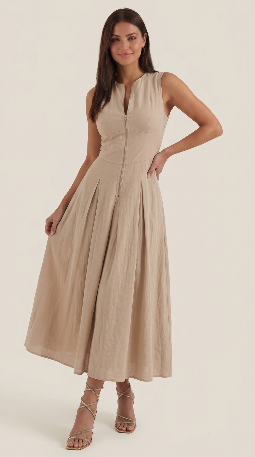 Nanci | Vestido midi con aberturas