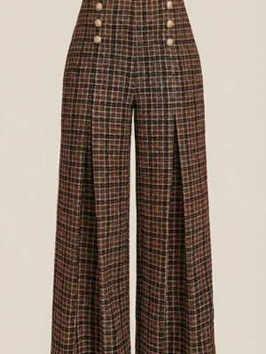 Naomi | Pantalones anchos a cuadros