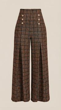Naomi | Pantalones anchos a cuadros