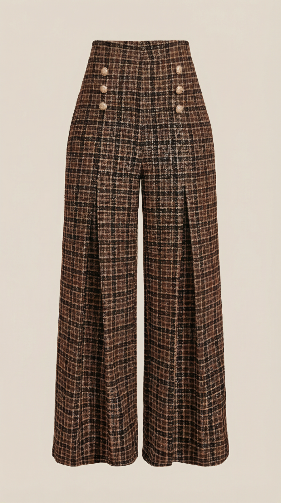 Naomi | Pantalones anchos a cuadros