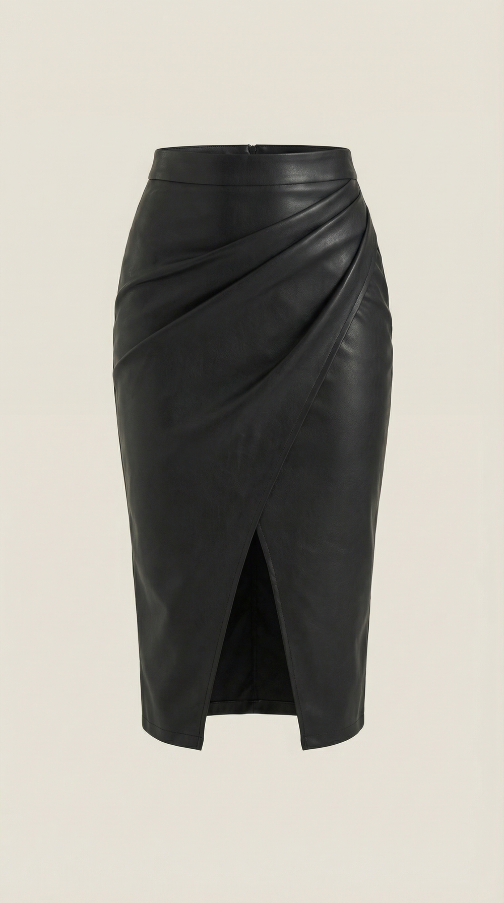 Nati | Falda midi drapeada