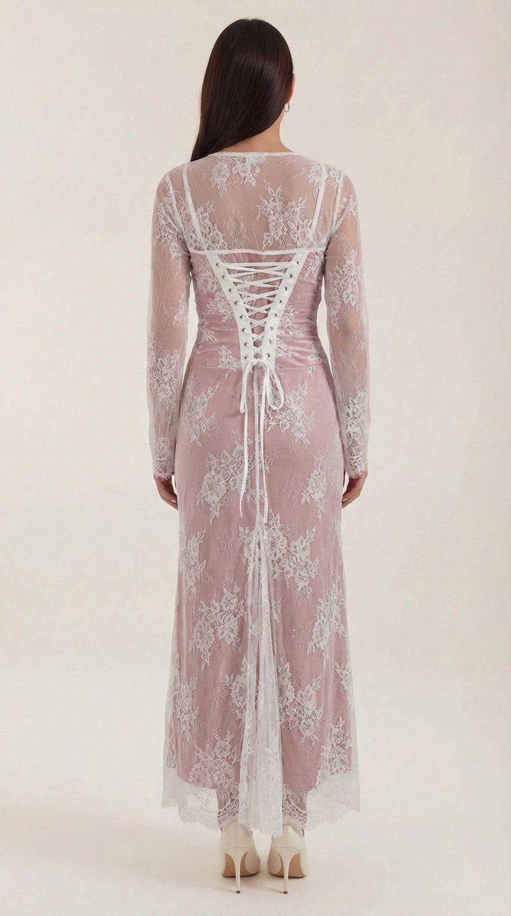 Niza | Vestido largo de encaje