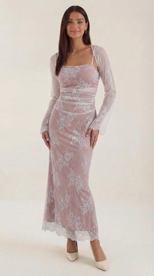 Niza | Vestido largo de encaje