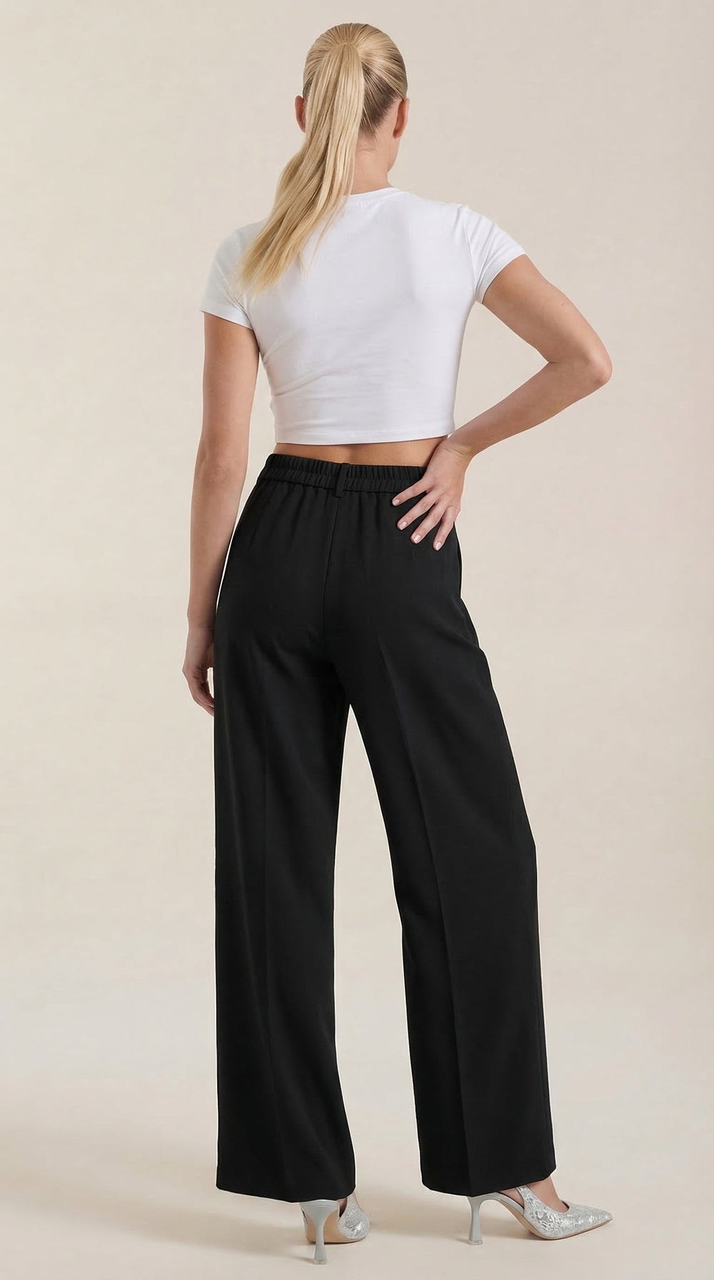 Rebecca | Pantalones de oficina pierna ancha