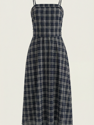 Valeria | Vestido midi a cuadros