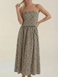 Valeria | Vestido midi a cuadros