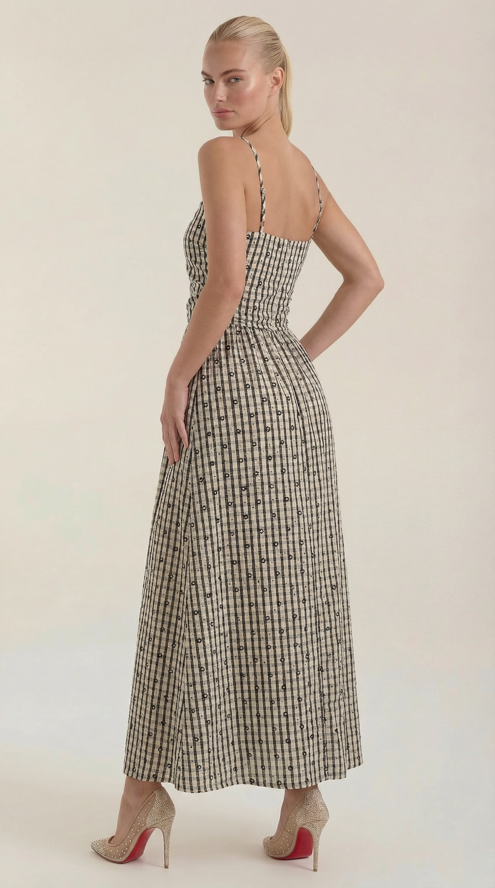 Valeria | Vestido midi a cuadros