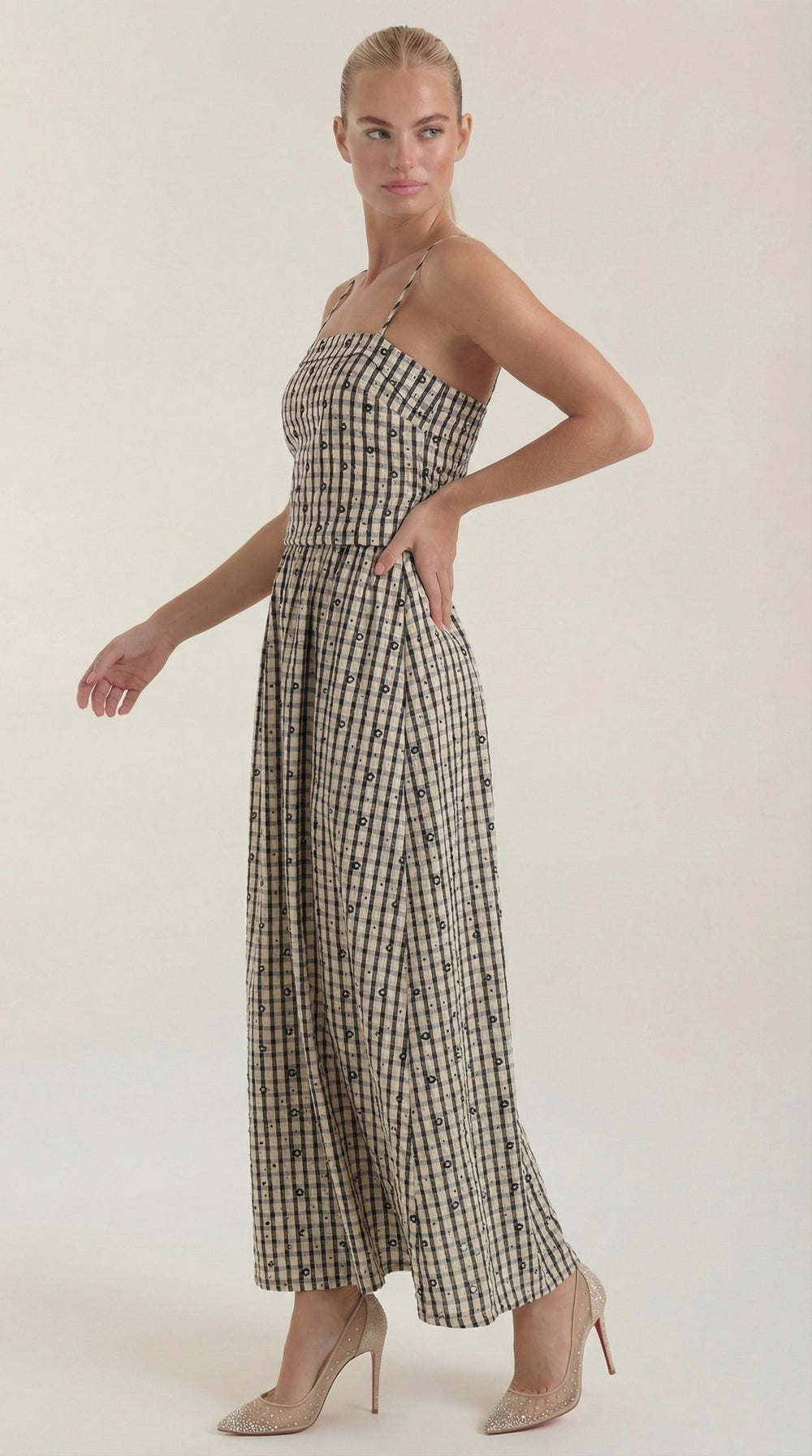 Valeria | Vestido midi a cuadros