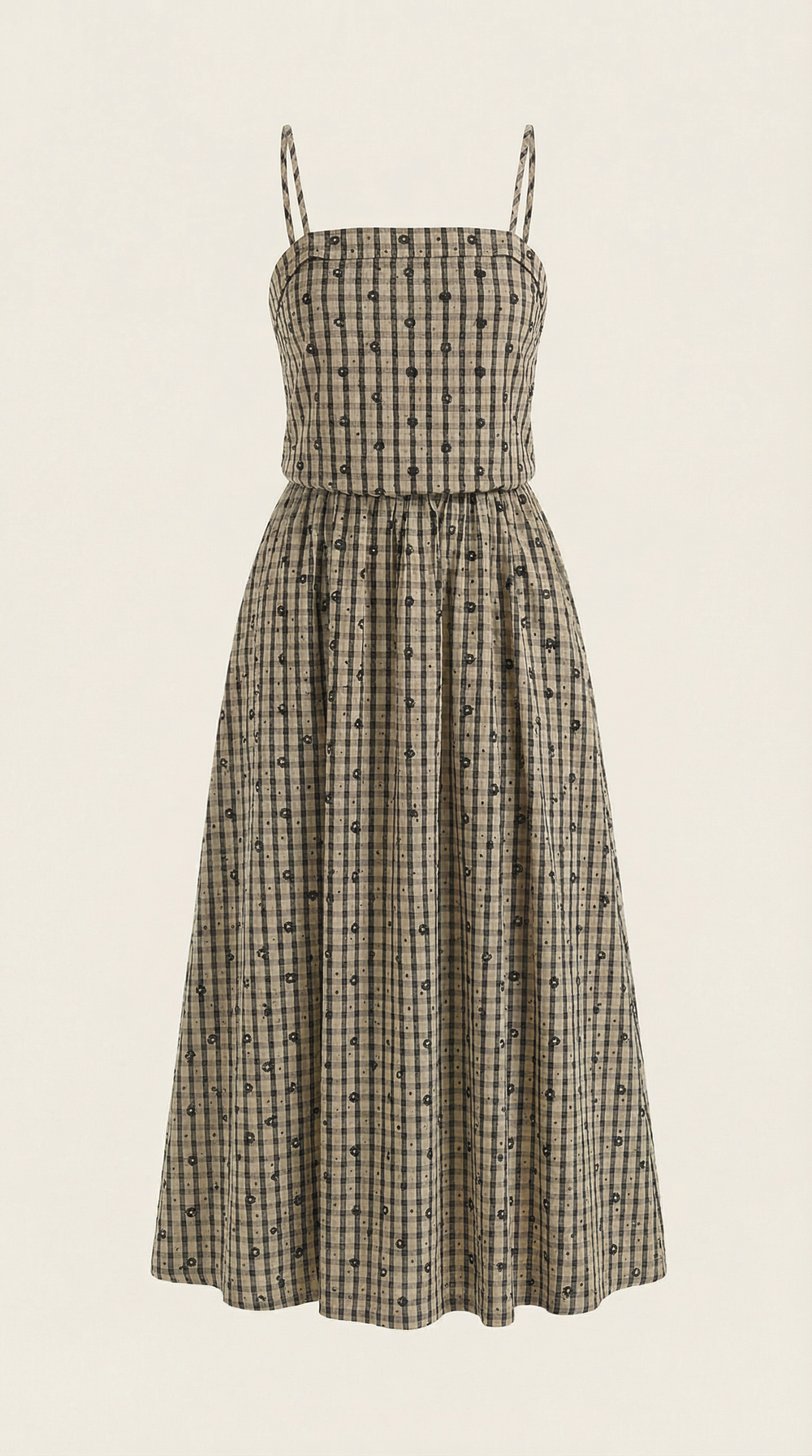 Valeria | Vestido midi a cuadros