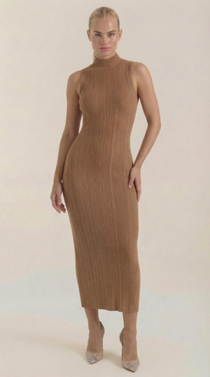 Sonia | Vestido ajustado de cuello