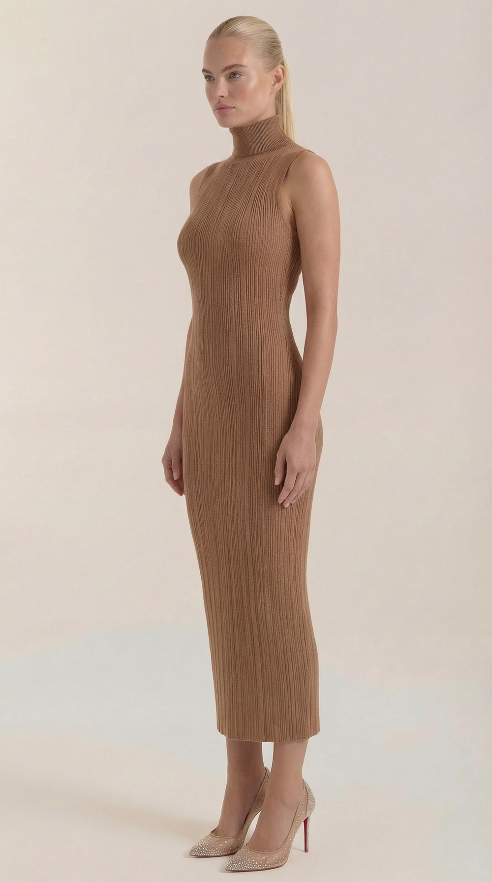 Sonia | Vestido ajustado de cuello