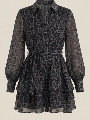 Estela | Mini vestido de leopardo