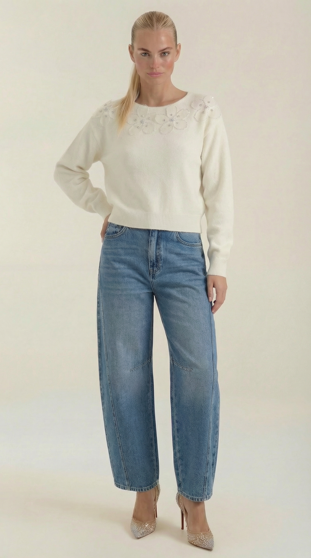 Vicki | Jeans de talle alto y pierna ancha