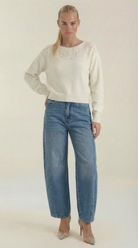 Vicki | Jeans de talle alto y pierna ancha
