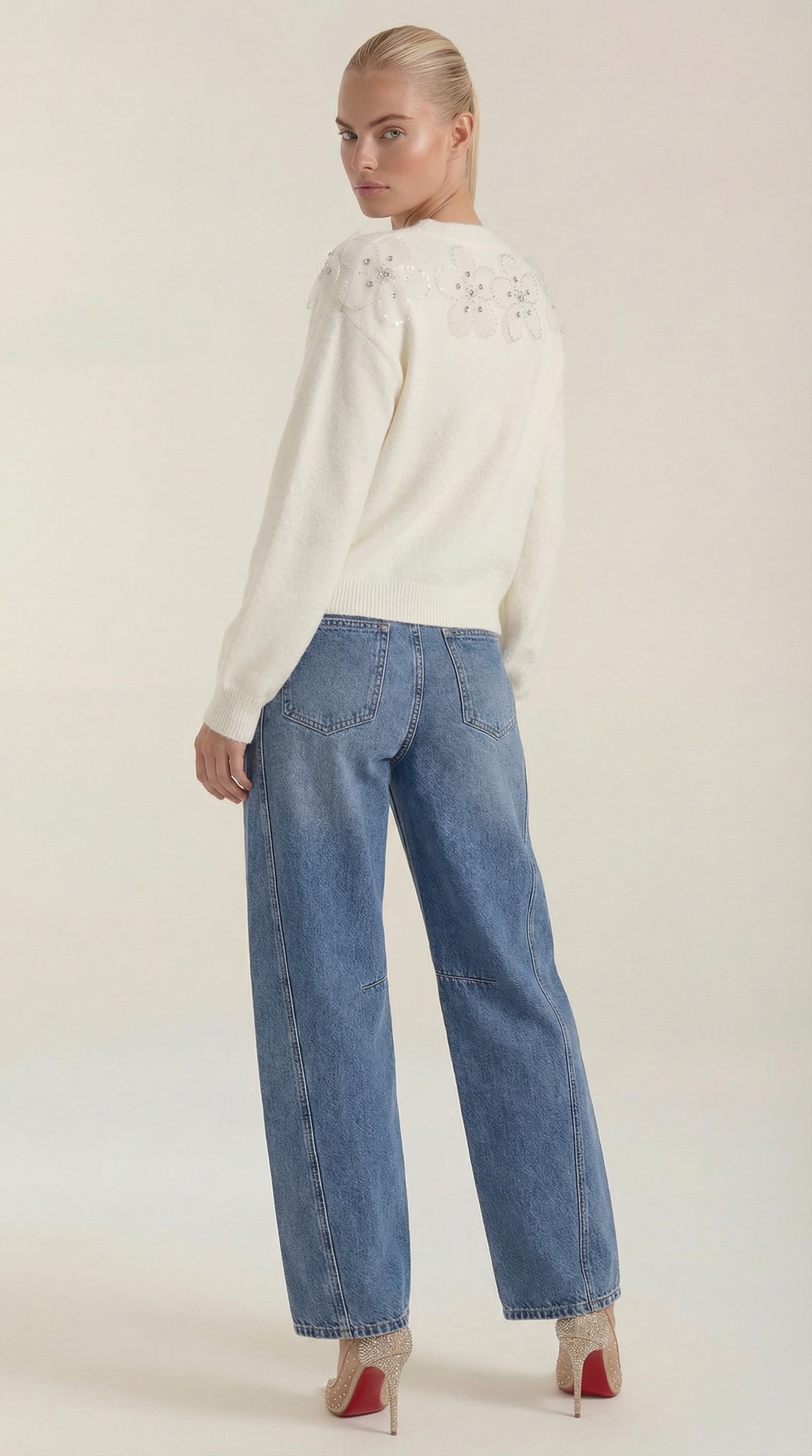 Vicki | Jeans de talle alto y pierna ancha