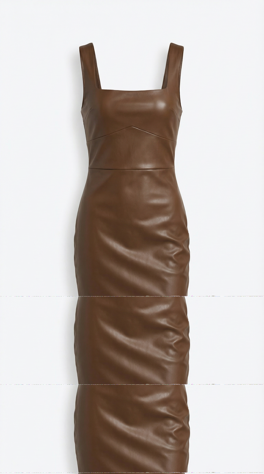 Mar | Vestido ceñido de piel sintética