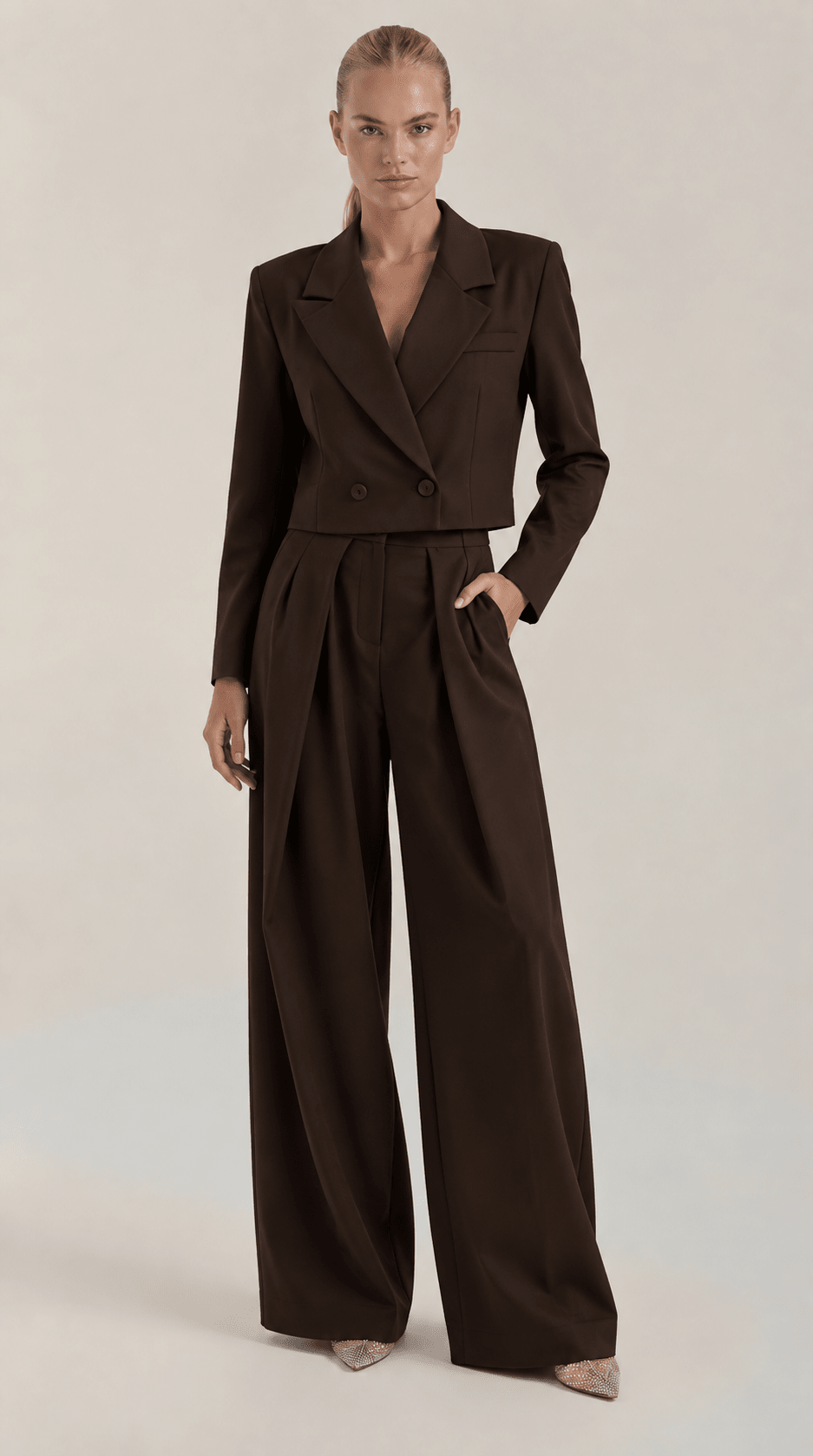 Sandra | Conjunto de traje ancho