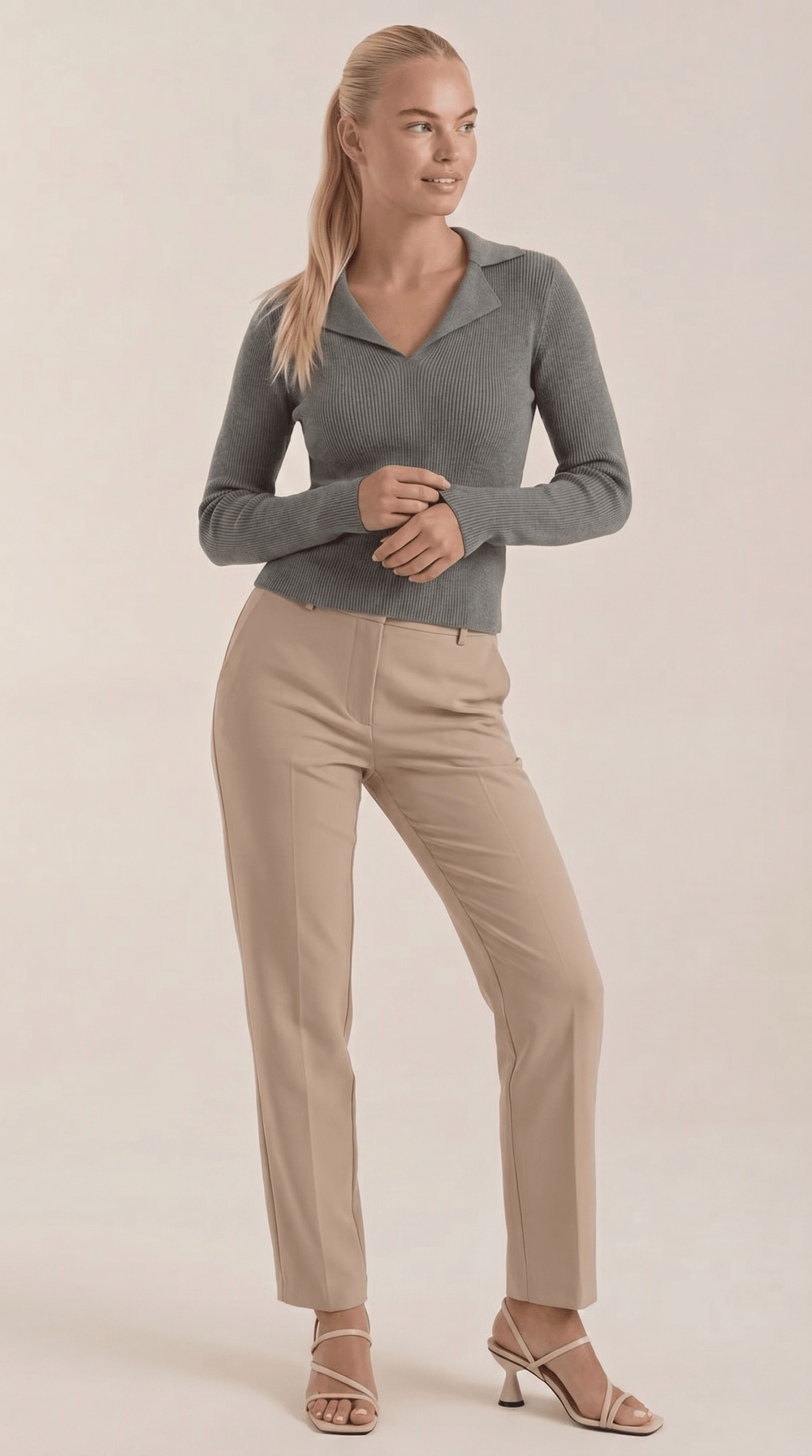 Sara | Suéter de punto con cuello