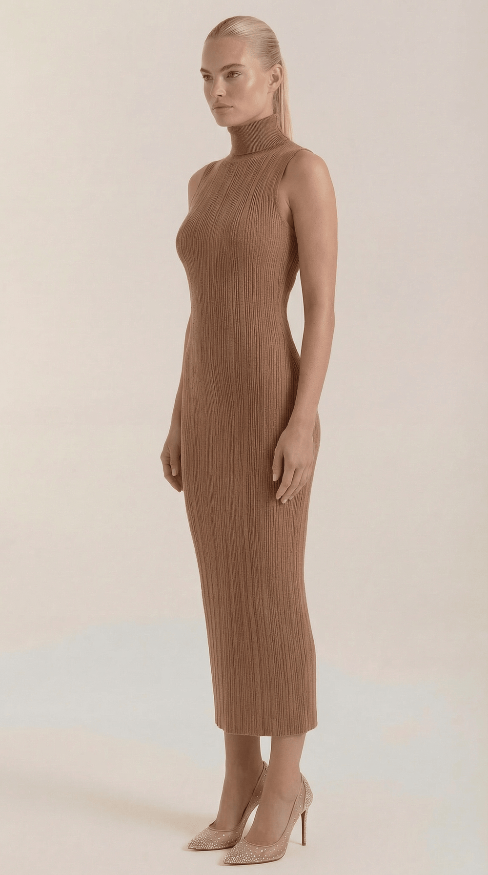 Sonia | Vestido ajustado de cuello