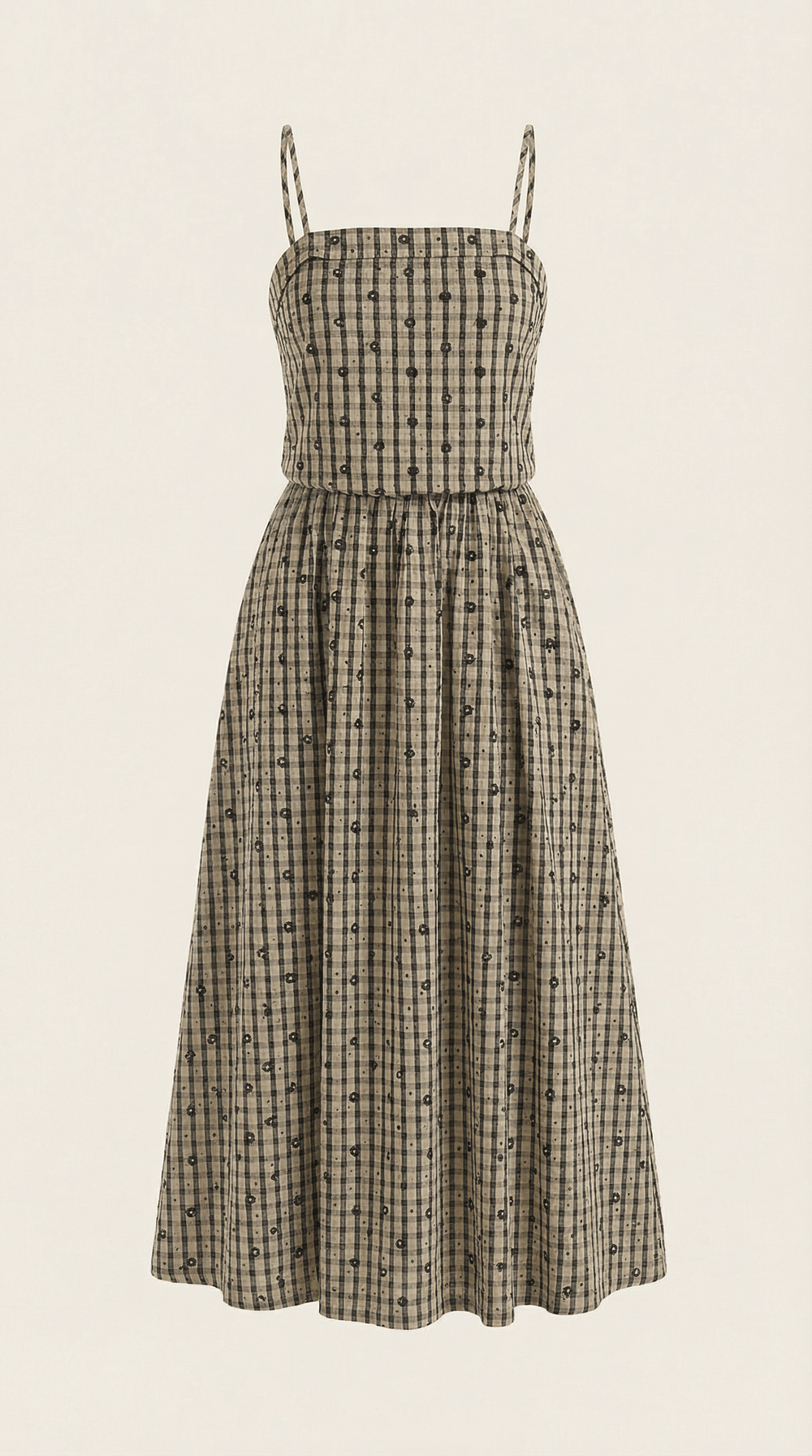 Valeria | Vestido midi a cuadros