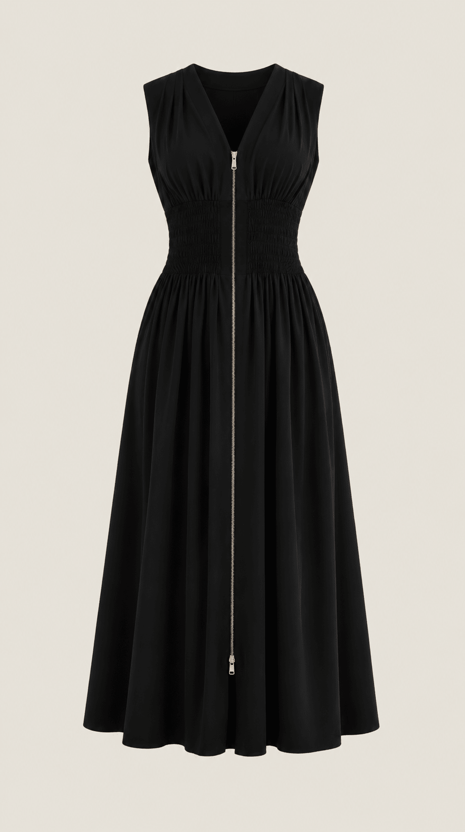 Valeria |  Vestido midi con escote en V