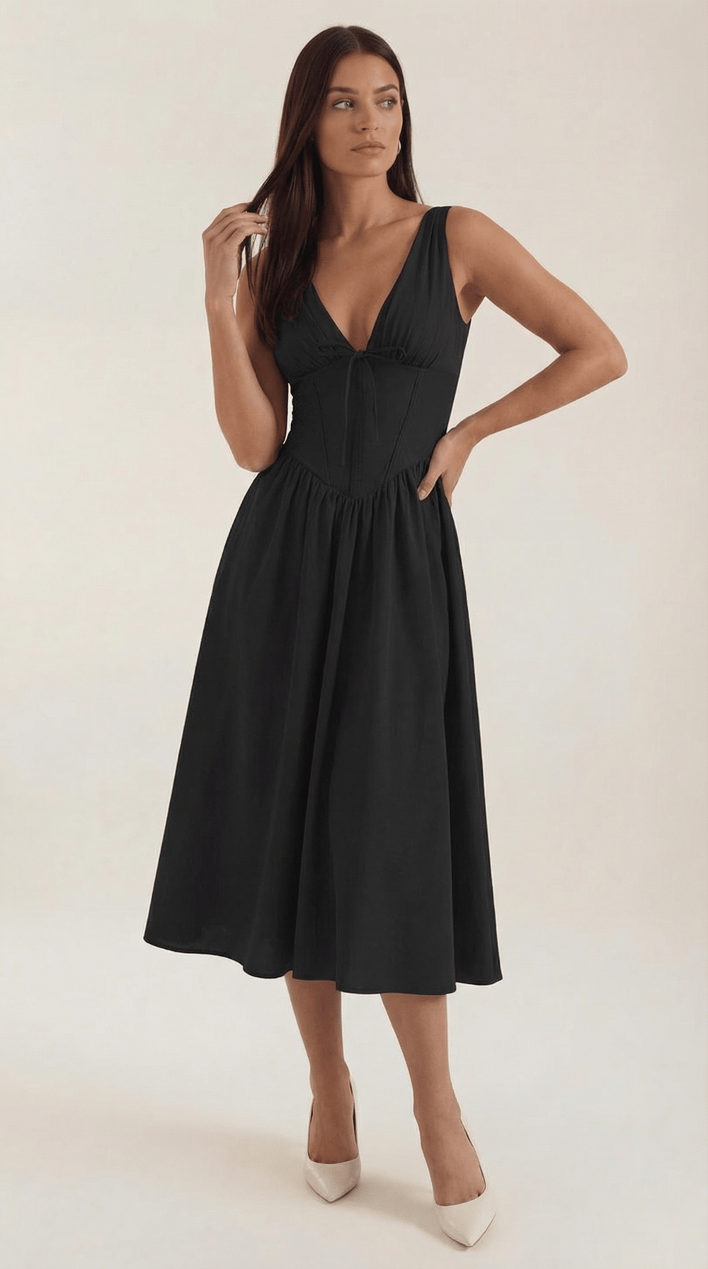 Vella | Vestido midi corset