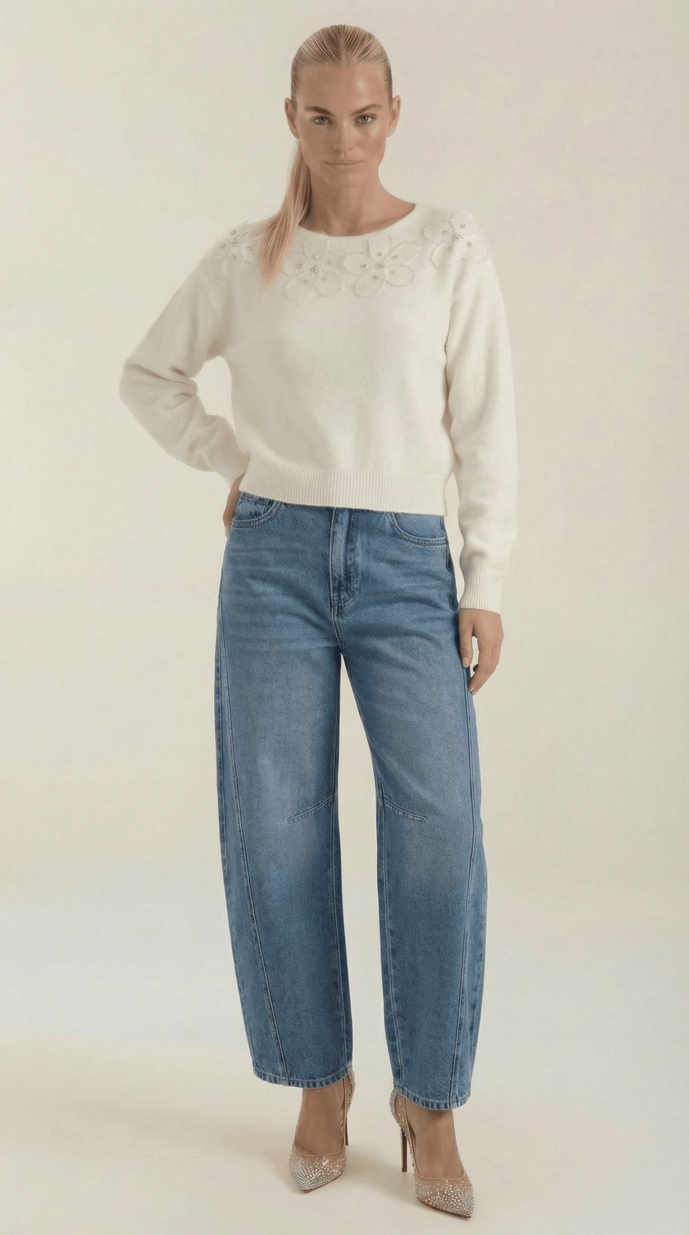 Vicki | Jeans de talle alto y pierna ancha