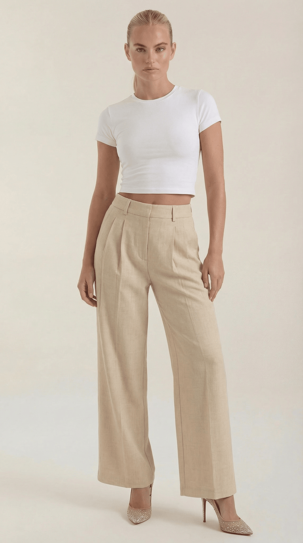 Zoe | Pantalones Courtney de pierna ancha