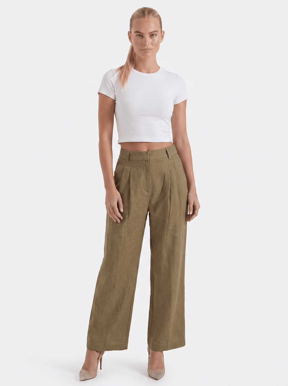 Zoe | Pantalones Courtney de pierna ancha